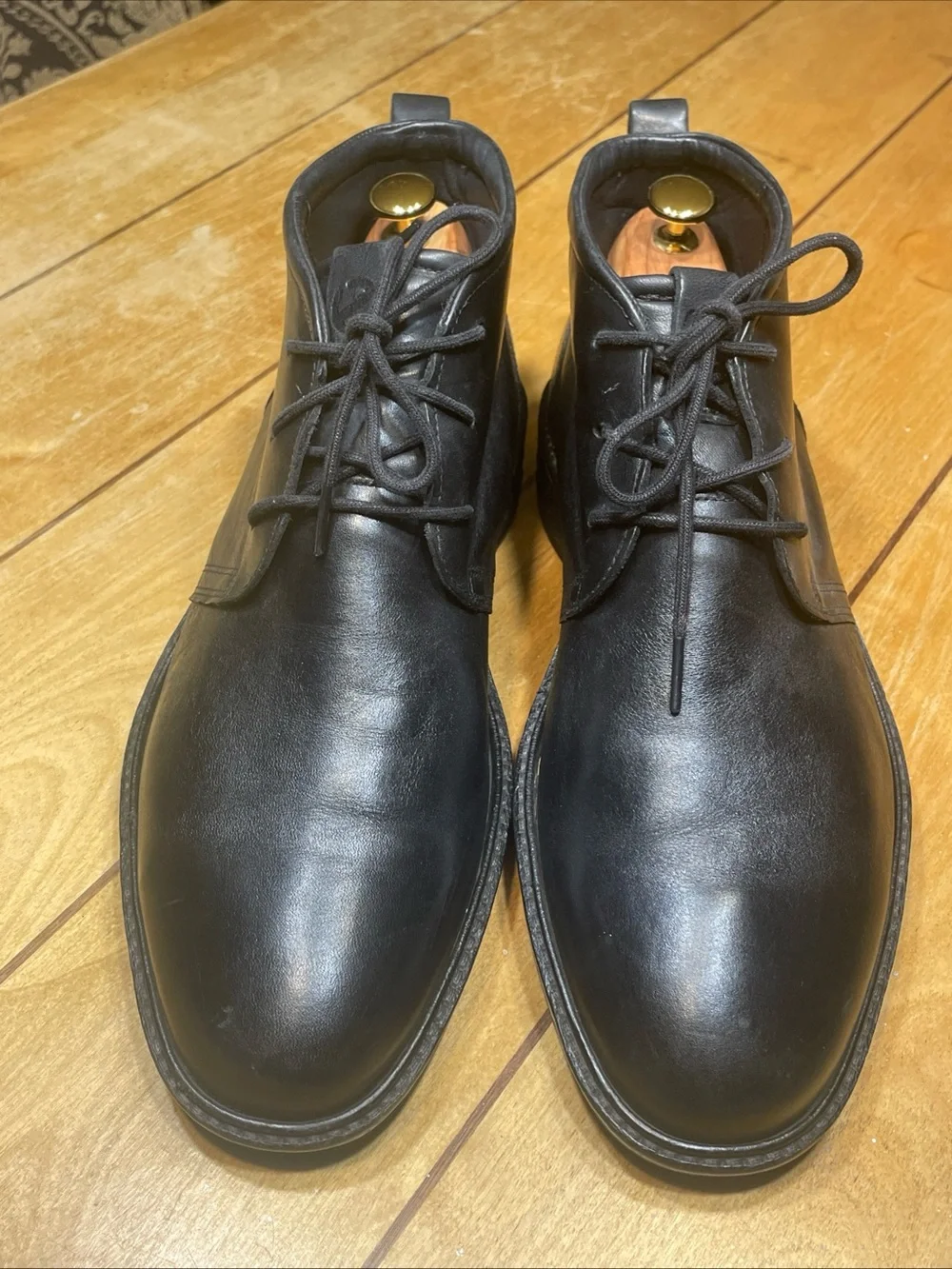 Ecco Men's St.1 Hybrid Black Leather Chukka Boots GTX GoreTex US 9-9.5 EU 43 EUC